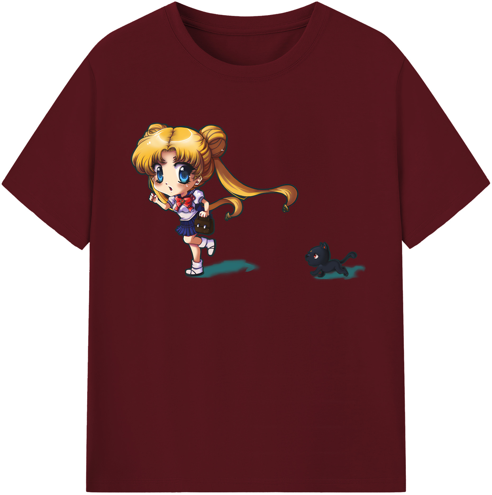 （画像用） 美少女戦士セーラームーン 愛野 美奈子 あいの みなこ Sailor Moon Aino Minako 綿100％半袖Tシャツ（フロントプリント）
